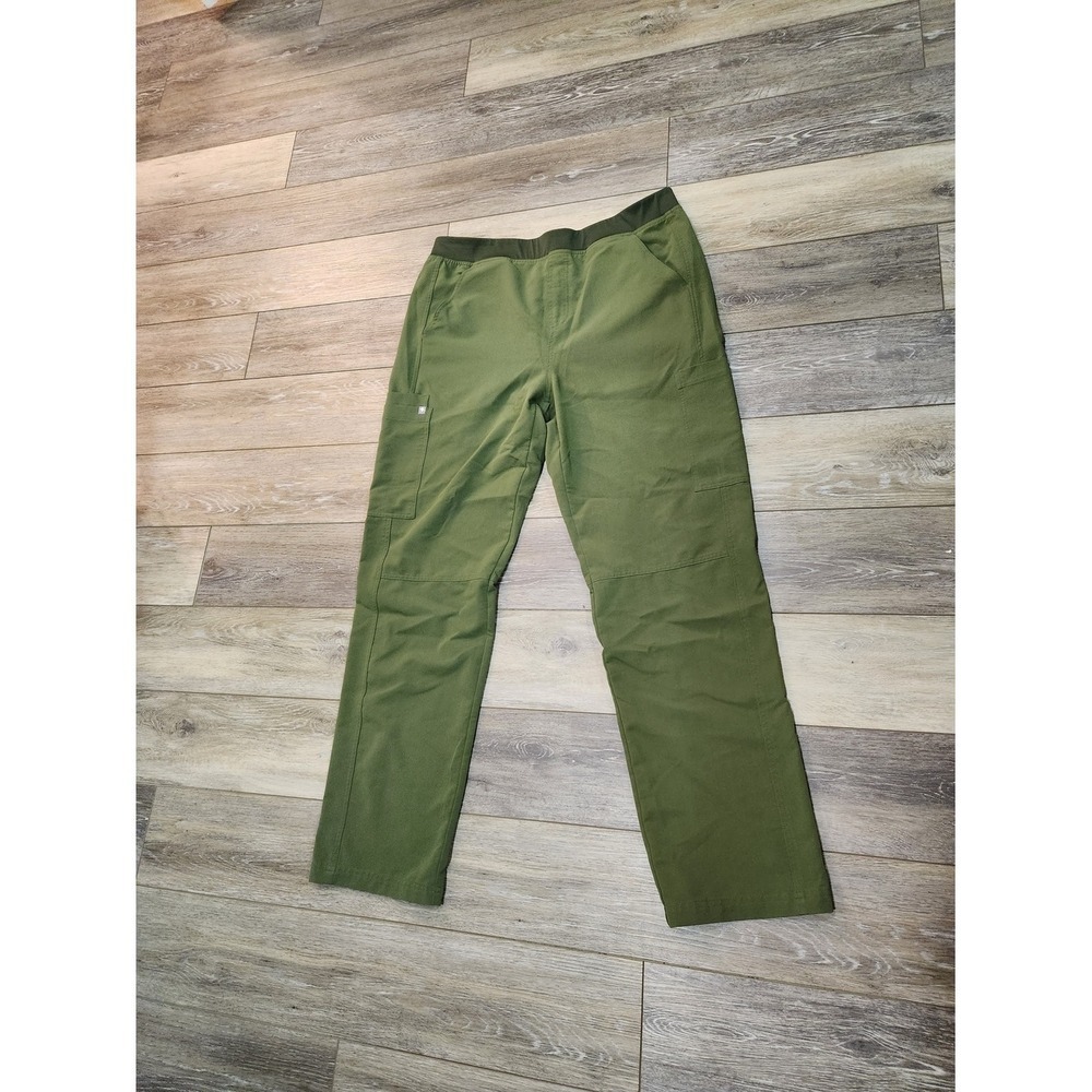 Figs Dark Olive Green Mens Cargo Medical Scrub  Pants Size XLarge